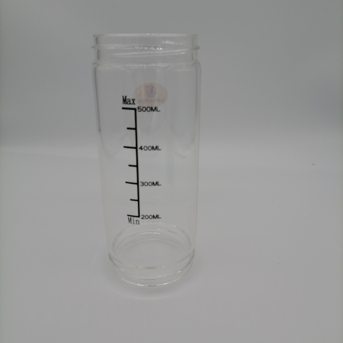 Botella de agua de vidrio de borosilicato de doble pared OEM 