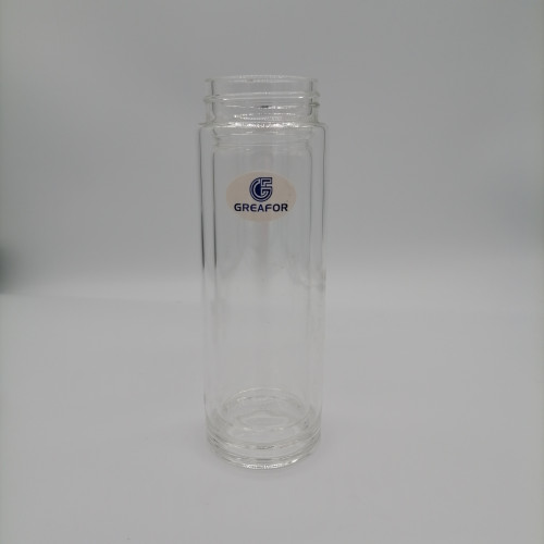 botella de té de vidrio de doble pared de alta calidad