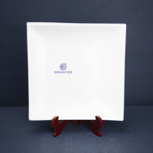 Diseño popular Restaurante redondo Banquete Decoración de bodas Evento Plato de porcelana de hueso Plato de cerámica