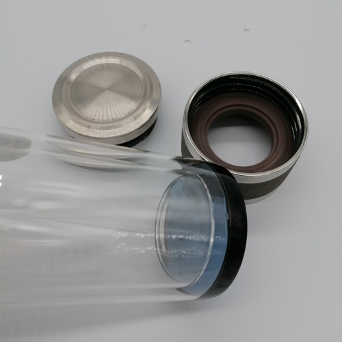 Botellas de vidrio de doble pared Aislamiento térmico de borosilicato