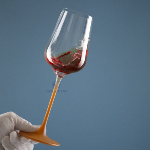 Copas de vino tinto sopladas a mano Copas de vino de champán de cristal grande y transparente para bodas 