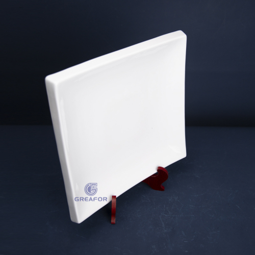 Diseño popular Restaurante redondo Banquete Decoración de bodas Evento Plato de porcelana de hueso Plato de cerámica