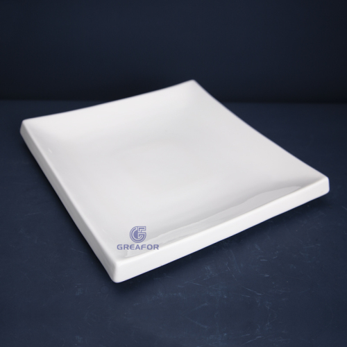 Diseño popular Restaurante redondo Banquete Decoración de bodas Evento Plato de porcelana de hueso Plato de cerámica