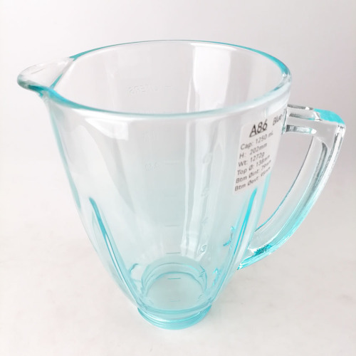 Serie de vasos de vidrio de colores para licuadora A86 | Pintados a mano y repuestos OEM para venta al por mayor