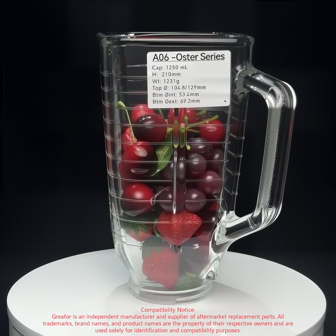 Tabla de compatibilidad de marcas de repuestos para licuadoras Huijing Glass-Greafor