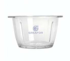 Recipiente de vidrio para picadora de carne HJ-01 | Fabricante de recipientes de vidrio de repuesto OEM para picadoras de alimentos