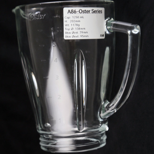 Vaso de vidrio para licuadora compatible con A86 | Repuesto OEM duradero para suministro al por mayor