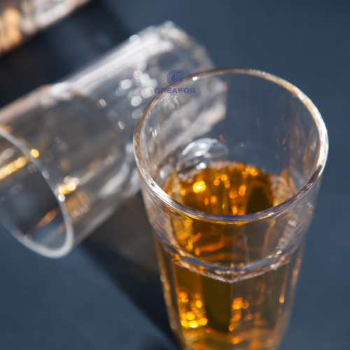 Venta caliente logotipo personalizado vaso de agua para restaurante de buena calidad