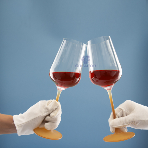 Copas de vino tinto sopladas a mano Copas de vino de champán de cristal grande y transparente para bodas 