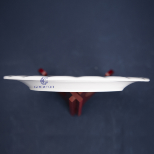 Platos de cerámica de porcelana para cena redondos de lujo con muestra gratuita OEM ODM de diseño de mármol de fábrica de China