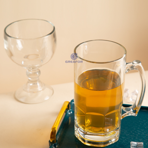 F186-JH2133 Vasos de promoción Vaso de cristalería para cerveza Vaso de cerveza artesanal clásico para hombres vaso grande
