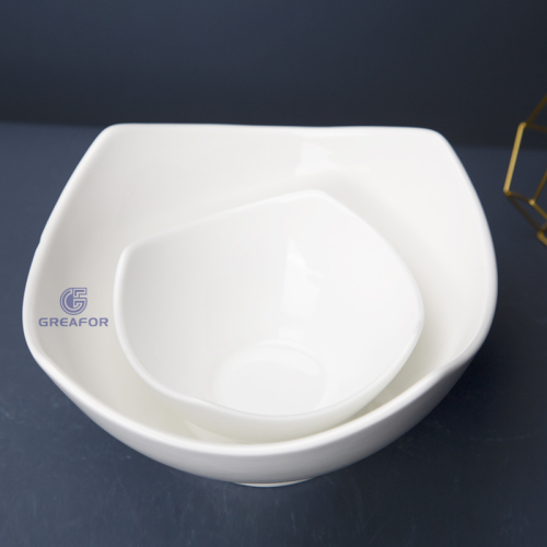 tazón de cerámica barato con fideos de porcelana para alimentos ecológicos modernos