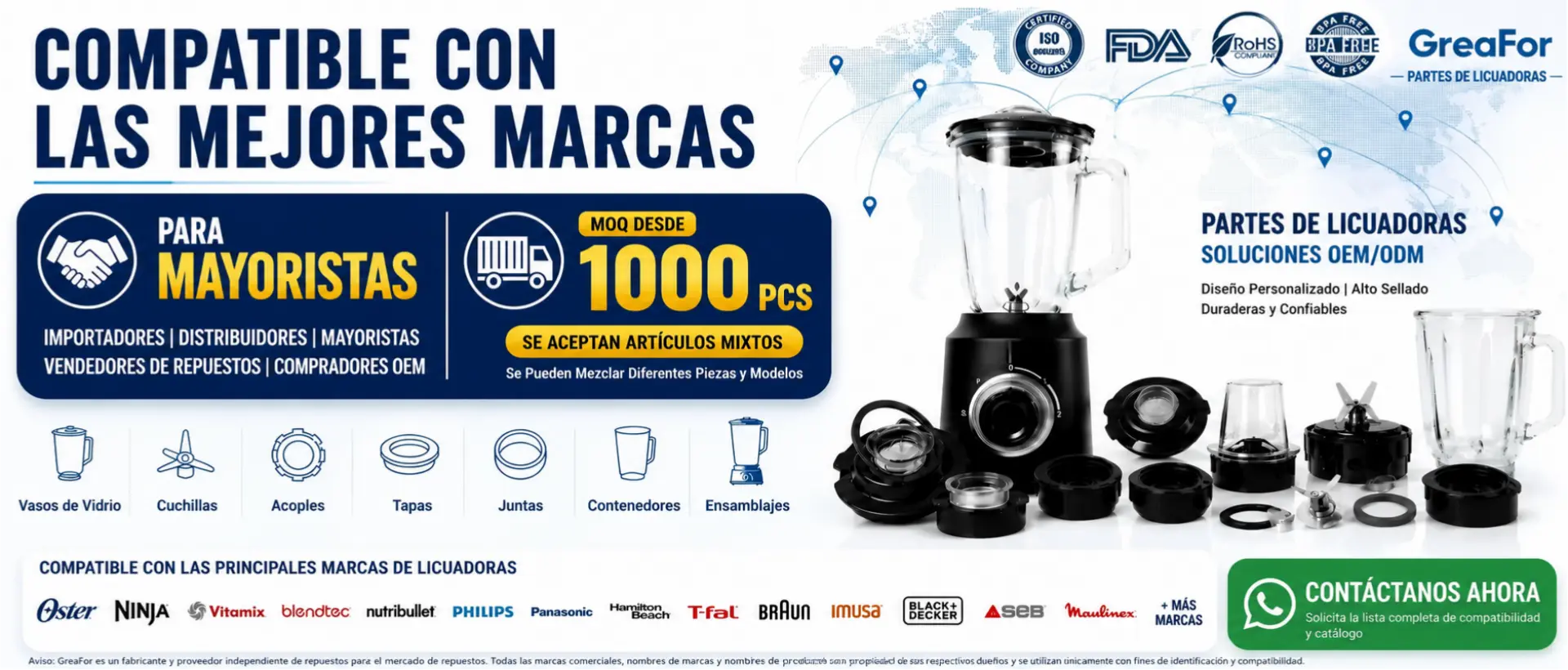 piezas compatibles